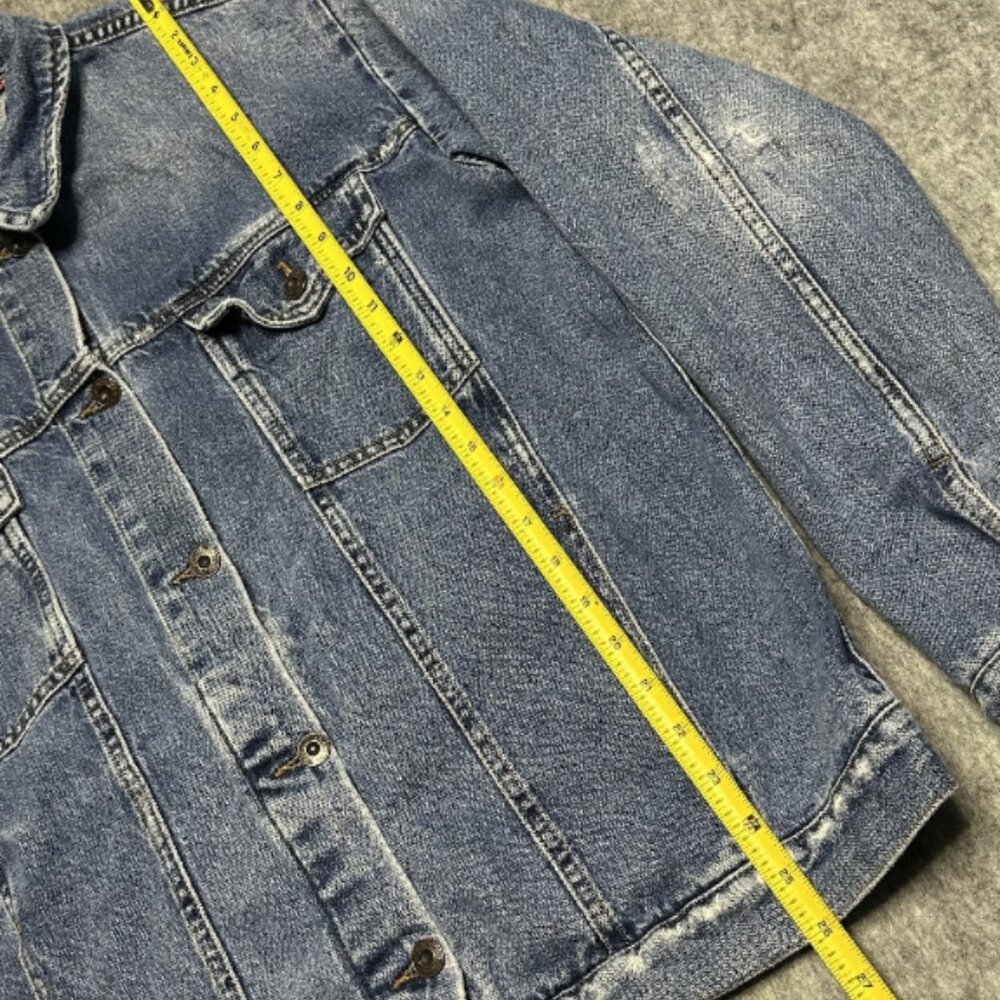 Free People We the Free Women’s Denim Jacket Indigo Blue 100% COTTON - Size M - Picture 11 of 14